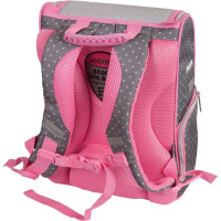 Ранец школьный 35*26*20см Mini. Dog Princess" полиэстер,  1 отд на замке, 3 карм, светоотр. 800гр