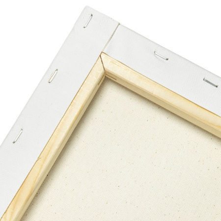 Холст на подрамнике 40*40см, хлопок 100%, мелкое зерно, 280гр/м, акрил, белый