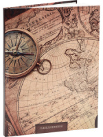 Ежедневник недат. А5  64л., 7БЦ "Карта и компас" глянц.лам., блок с точкой ч/з стр.