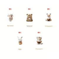 Тетрадь А5 48л кл. Hatber "Я люблю учиться" мат.лам., 5диз.в спайке