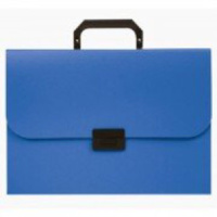 Портфель 13 отд. с ручкой и замком, синий