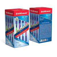 Ручка шар. ЕК R-301 0.7 мм Spring Matic синяя, автомат