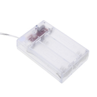 Гирлянда на батарейках  5м 50LED "Пурпурные звезда"  медь, нить росы, шампань, 3*АА