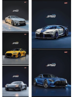 Тетрадь А5 48л кл. Проф-Пресс "Разные автомобили - 15" обл.мел.бум.