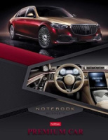 Блокнот А5 7БЦ  80л "Премиальное авто" лин., 5цв.блок