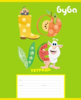 Тетрадь А5 12л косая лин. с доп.горизонт.лин. Hatber "Буба" 5диз.в сп.,белизна 98%