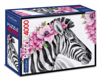 Пазлы 4000 элементов  1350*960мм. "Зебриссимо"