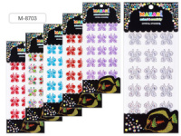 Стразы клеевые "Бабочки" акриловые, 15шт