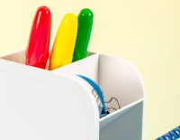 Подставка наст. 93*59*20,5мм , 5 отд., белая