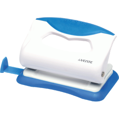 Дырокол deVENTE  10 лист, пластик, линейка, корп. ассорти