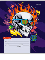 Тетрадь А5 24л лин. Проф-Пресс "Безумный микс" 5 диз.в спайке, белизна 100%