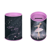 Копилка-подставка для канцелярских принадлежностей металл "Балерина" 10,4*7,5*7,5см