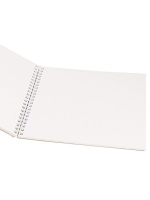 Скетчбук 190*190мм  40л., гребень, 150гр/м2 "Яркие ананасы" жестк.подложка