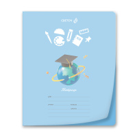 Тетрадь А5 24л кл. Светоч  пласт.обл. "Всезнайка"