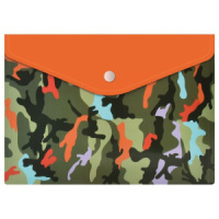 Конверт на кнопке  с рисунком 240*170мм, Камуфляж