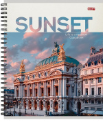 Тетрадь А5  96л кл. гребень Проф-Пресс "Красивая архитектура - 8"