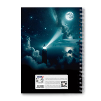 Тетрадь А4  80л кл. гребень Светоч "Лунный свет"