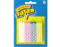 Свечи для торта, ассорти 24шт