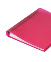 Папка на кольцах (без блока) А5 ДПС, розовая, ПВХ, гибкая