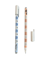 Ручка гелевая стираемая Hatber "2*2" синяя, 0,6мм