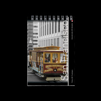 Блокнот А6  40л гребень "Города" клетка