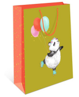 Пакет подар. бумажн. 18*23*10 см, 130гр/м Панда