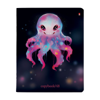 Тетрадь А5 48л кл. Альт "Octopus party" мат.лам., бел.100%