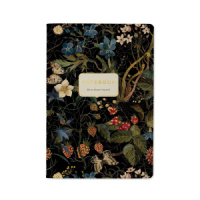 Записная книжка А5  40л. картон, сшивка "Лесные ягоды" кл.