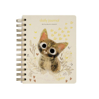 ЕЖЕДНЕВНИК НА ЗОЛОТОМ ГРЕБНЕ «CUTE DIARY» А6, BV, 136 Л, "МИЛЫЙ КОТИК"