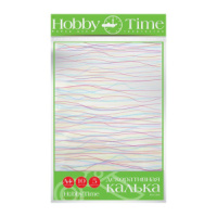 Калька декоративная Волна А4, 10лист, 5цв.