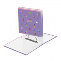 Папка на кольцах (без блока) А5 Hatber "Прикольные улитки" глянц.лам.