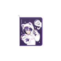 Папка д/тетрад. А5 (245*190*30) 1отд. молния вокруг, пластик "Space Anime"