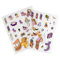 Наклейки-румбокс д/создания миниатюрных сцен 12,5*15см "Пони, магия"