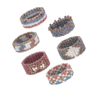 Колечки из бисера "Мозаика" 6 дизайнов