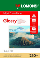 Фотобумага INK JET LOMOND А4 230г, 50л, глянцевая, односторонняя