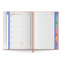 Еженедельник дат. 2025г, А6+  96л., кожзам., мягк.пер. "Буйвол Пепельно-розовый" тисн. фольг., ляссе