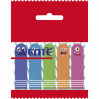 Закладки с липким краем (44*12мм)  5 цв, по 20л.,  Monsters, блистер