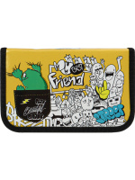 Пенал 1 отд. с 1-ой откид.пл. (190*115*30) молния, лам.картон "Друзья дудлы"