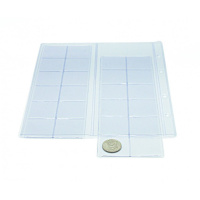 Лист д/монет  (207*250мм) ПВХ 180 мкм на 24 ячеек