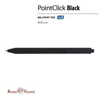 Ручка шар. BV  "PointClick.BLACK" автомат 0,38мм, синяя