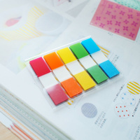 Закладки с липким краем (45*12мм) 5цв. по 20л., Z-сложение, пластиковые