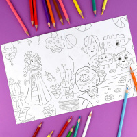 Раскраска "Раскраска для девочек. Фэнтези" А5  16стр.