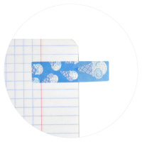 Закладки с липким краем (12*45мм)  4 цв, по 20л. "Белые медведи" пластиковые