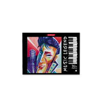 Тетрадь для нот А5 24л., гориз., скоба "Music Legend"