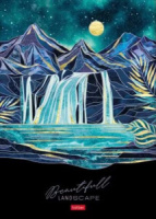 Тетрадь А4 7БЦ  80л кл. сшивка Hatber "Золотые склоны гор" 5-цв. блок, мат.лам.