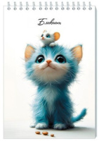 Блокнот А5  32л гребень "Котенок и мышонок" кл.