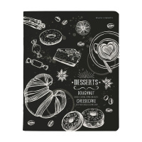 Тетрадь А5 48л кл. Альт "Caffee nero" софт-тач, фольга