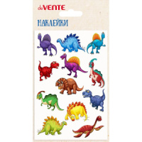 Наклейки декоративные объемные 10*15см  "Рептилии",мягкие, многоразовые