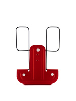 Подставка для книг, полностью металл, красная