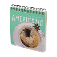 Блокнот 105*105мм пласт.обл.  60л "Pocket journal. Счастье в кофе" точка